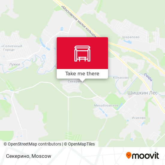 Секерино map