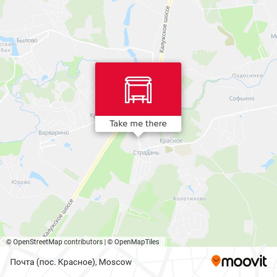 Почта (пос. Красное) map