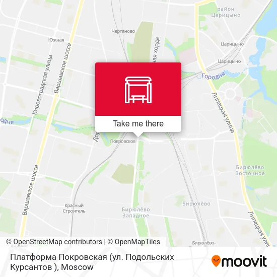 Платформа Покровская (ул. Подольских Курсантов ) map