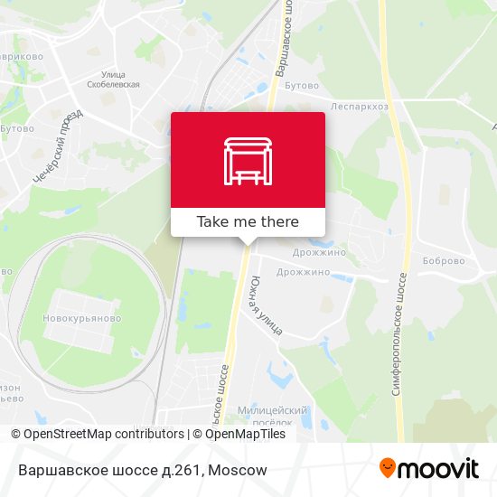Варшавское шоссе д.261 map