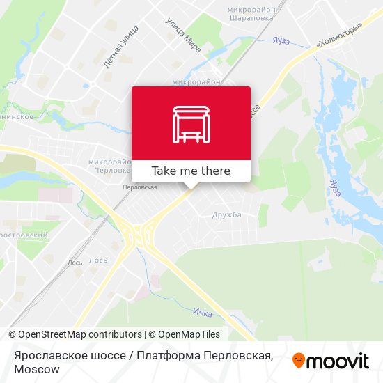 Ярославское шоссе / Платформа Перловская map