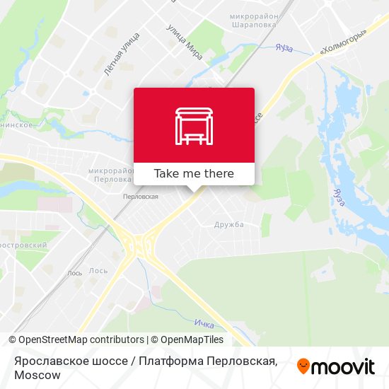 Ярославское шоссе / Платформа Перловская map