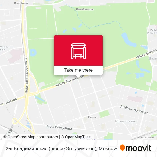 2-я Владимирская (шоссе Энтузиастов) map