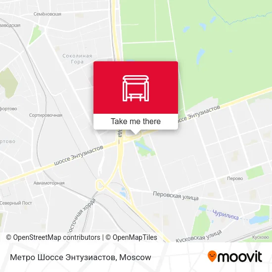 Метро Шоссе Энтузиастов map
