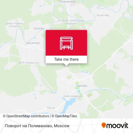 Поворот на Поливаново map