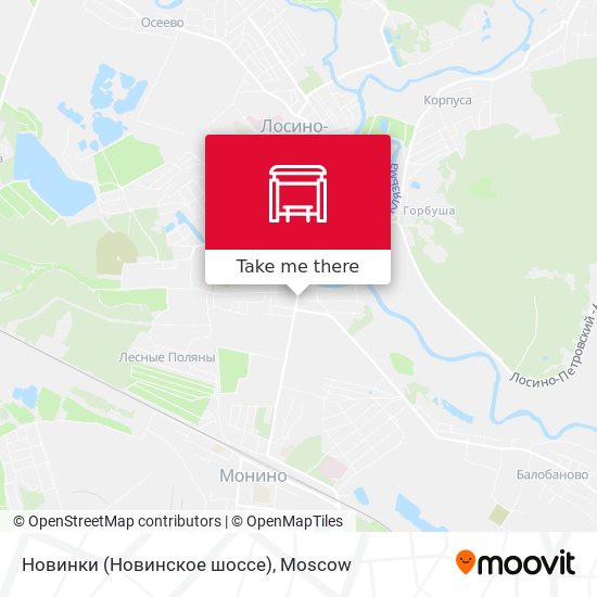 Новинки (Новинское шоссе) map