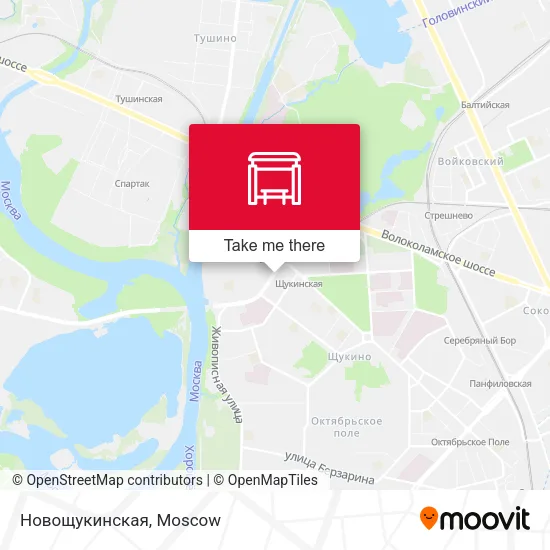 Новощукинская map