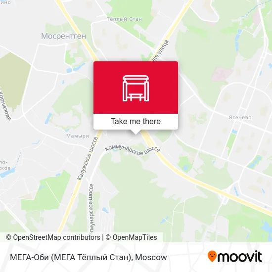 МЕГА-Оби (МЕГА Тёплый Стан) map