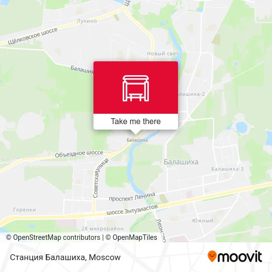 Станция Балашиха map