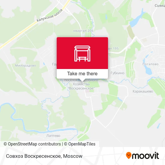 Совхоз Воскресенское map