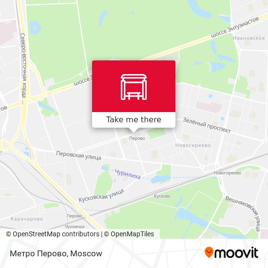 Метро Перово map