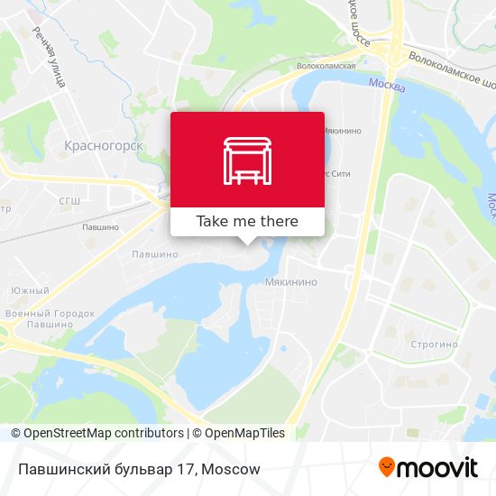 Павшинский бульвар 17 map