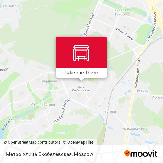 Метро Улица Скобелевская map