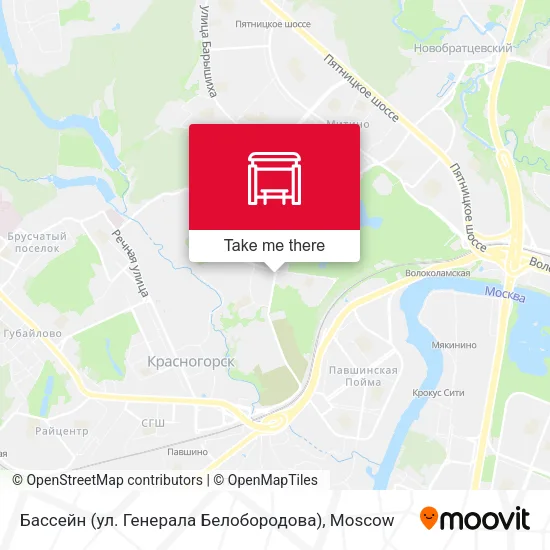 Бассейн (ул. Генерала Белобородова) map
