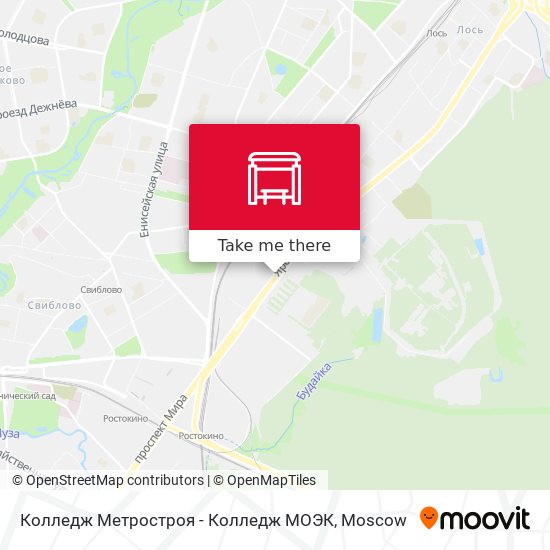 Колледж Метростроя - Колледж МОЭК map