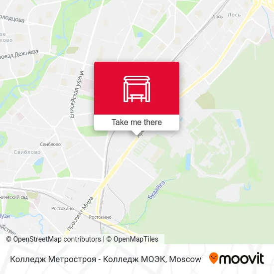 Колледж Метростроя - Колледж МОЭК map