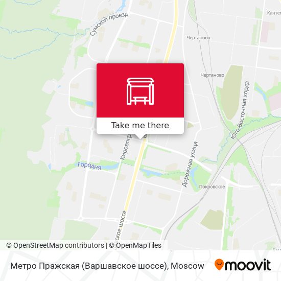 Метро Пражская (Варшавское шоссе) map