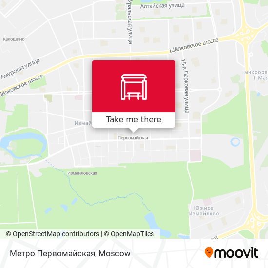Метро Первомайская map
