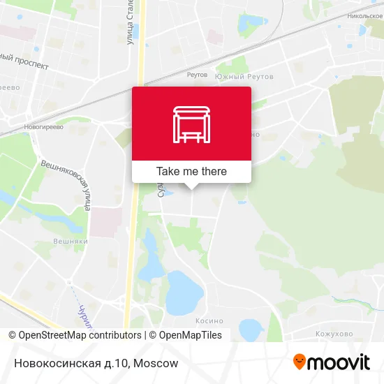 Новокосинская д.10 map