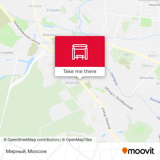 Мирный map