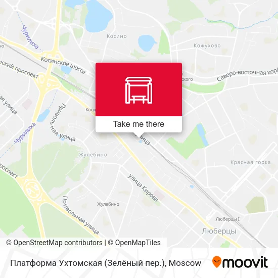 Платформа Ухтомская (Зелёный пер.) map