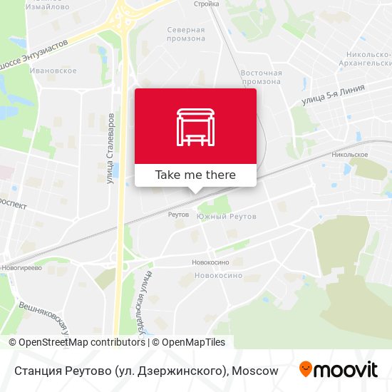 Станция Реутово (ул. Дзержинского) map