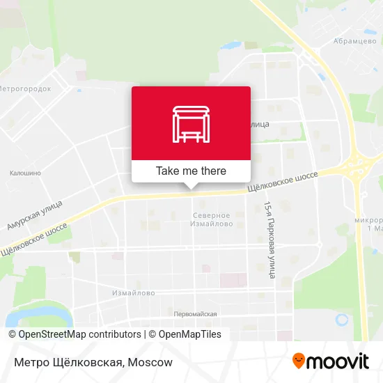 Метро Щёлковская map
