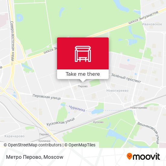 Метро Перово map