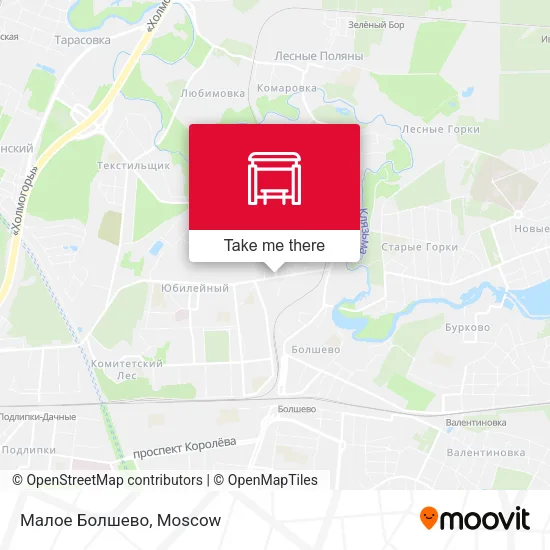 Малое Болшево map