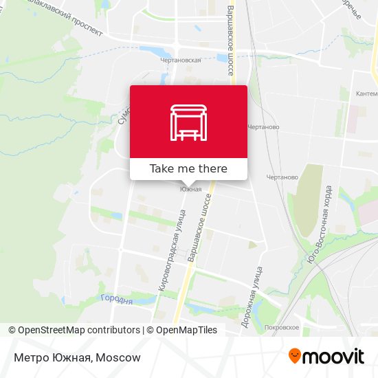 Метро Южная map