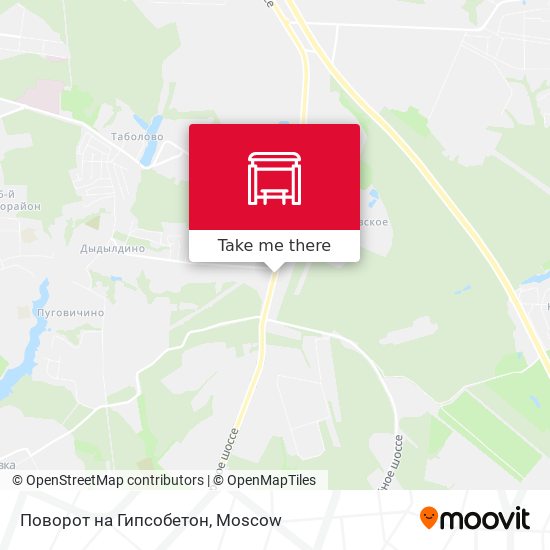 Поворот на Гипсобетон map