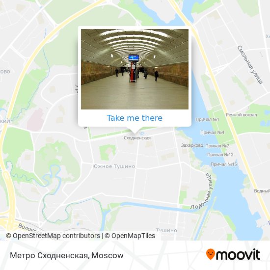 Метро Сходненская map