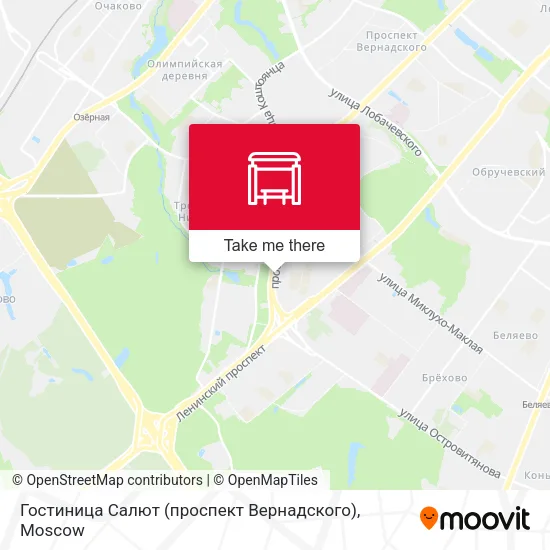 Гостиница Салют (проспект Вернадского) map