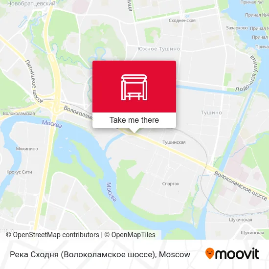 Река Сходня (Волоколамское шоссе) map