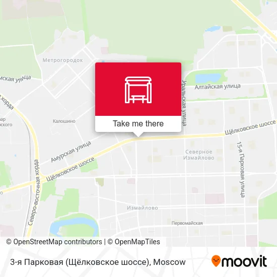 3-я Парковая (Щёлковское шоссе) map