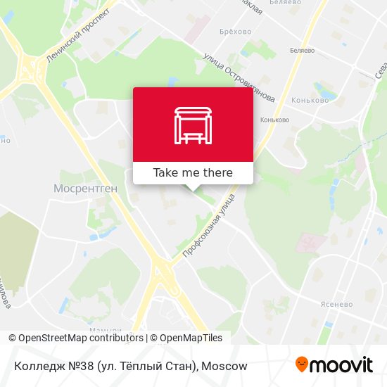 Колледж №38 (ул. Тёплый Стан) map