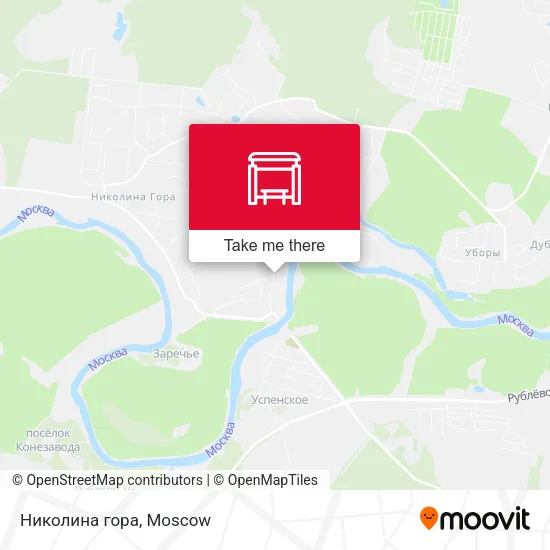 Николина гора map