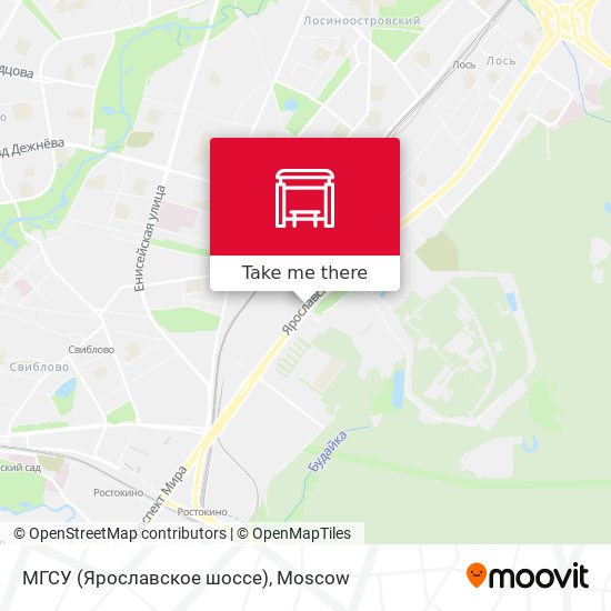 МГСУ (Ярославское шоссе) map