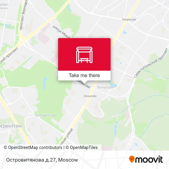 Островитянова д.27 map