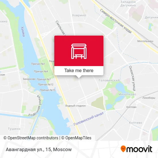 Авангардная ул., 15 map