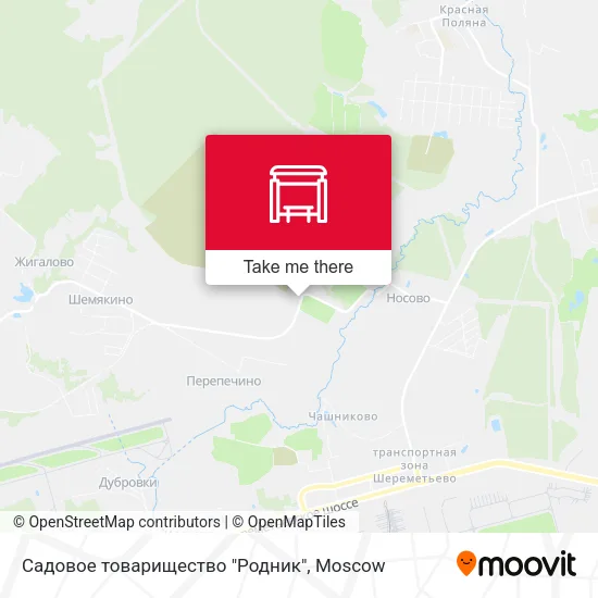 Садовое товарищество "Родник" map