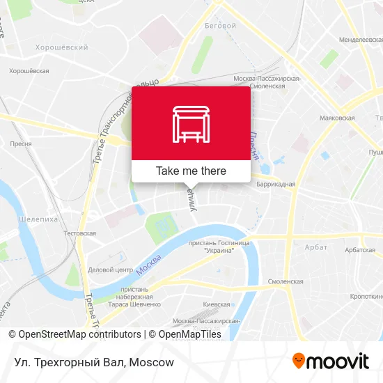 Ул. Трехгорный Вал map