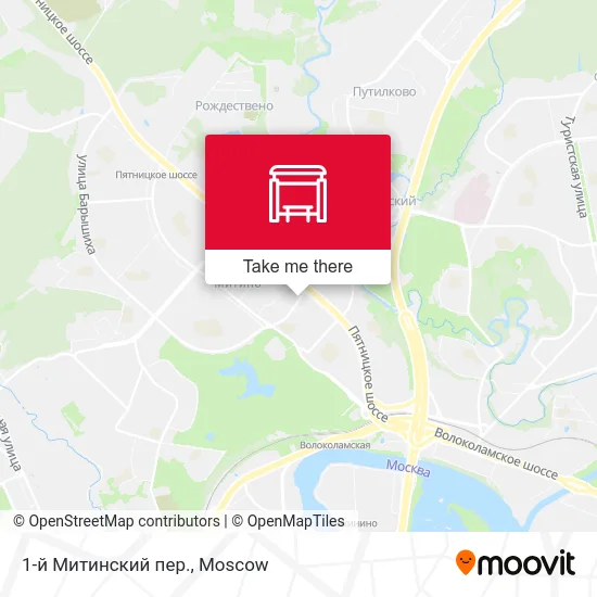 1-й Митинский пер. map