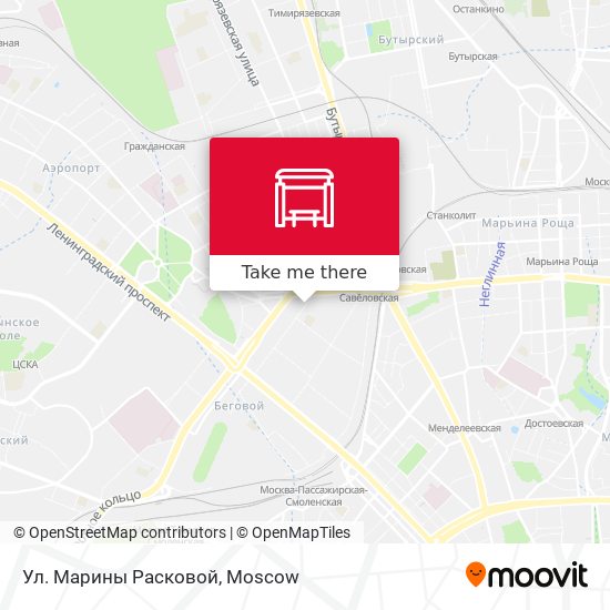 Ул. Марины Расковой map