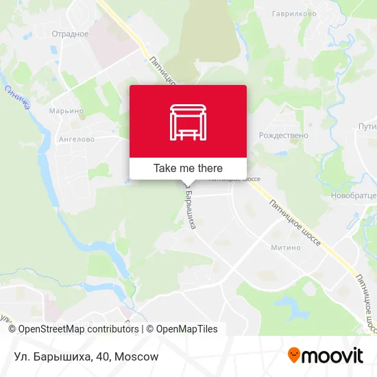 Ул. Барышиха, 40 map