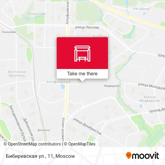 Бибиревская ул., 11 map