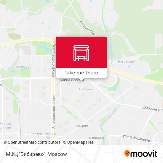МФЦ "Бибирево" map
