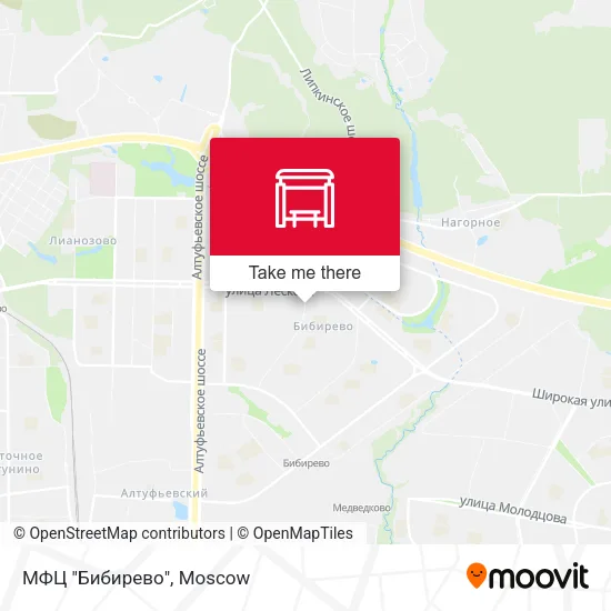 МФЦ "Бибирево" map