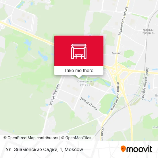 Ул. Знаменские Садки, 1 map