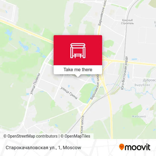 Старокачаловская ул., 1 map